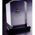 Custom Lucite Award w/ Die Cut Panels & Black Base